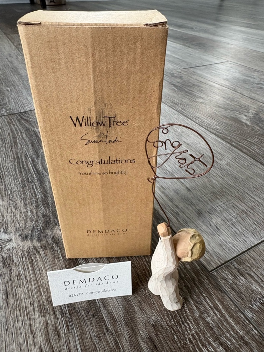 NIB Demdaco “Congratulations “ Willow Tree Figurine